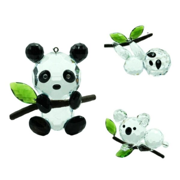 WILD PANDA SLOTH KOALA 3Asst HANGING ORNAMENT ACR2506