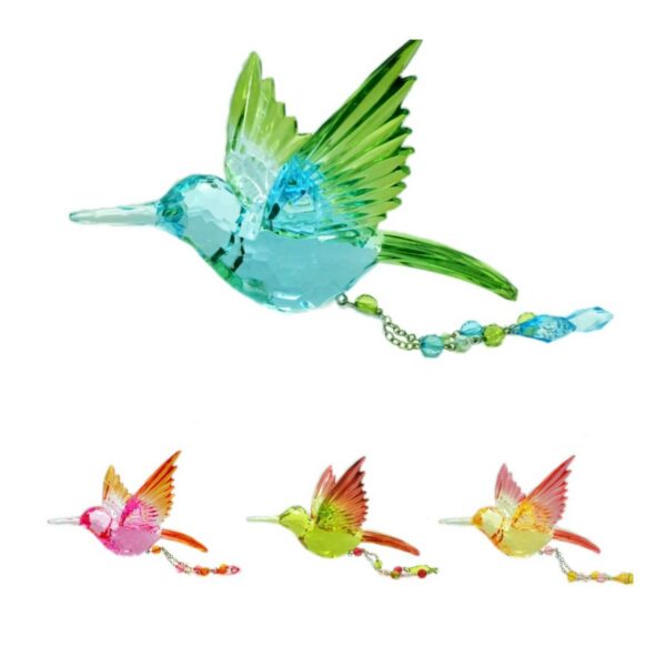 HUMMINGBIRD WITH BEADS 4Asst HANGING ORNAMENT ACR2505