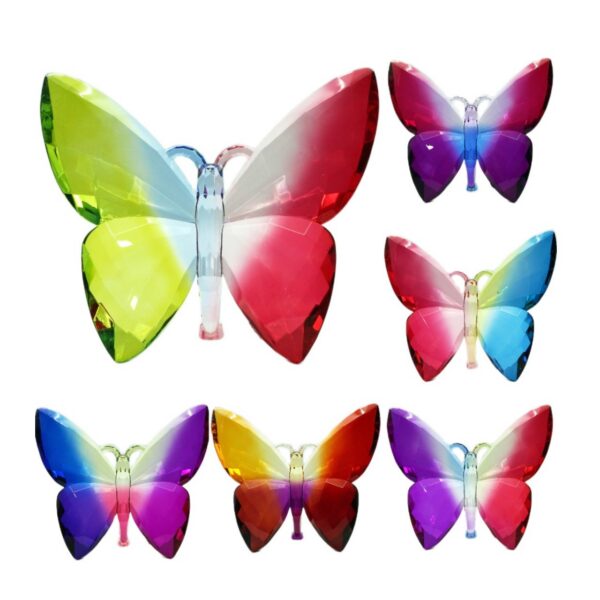 RAINBOW BUTTERFLY STANDING TABLETOP ORNAMENT 6Asst ACR2515
