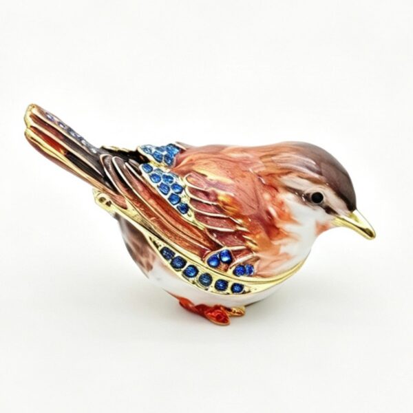 PB2607 Sparrow Bird Trinket Box 7*3.8*4.5cm
