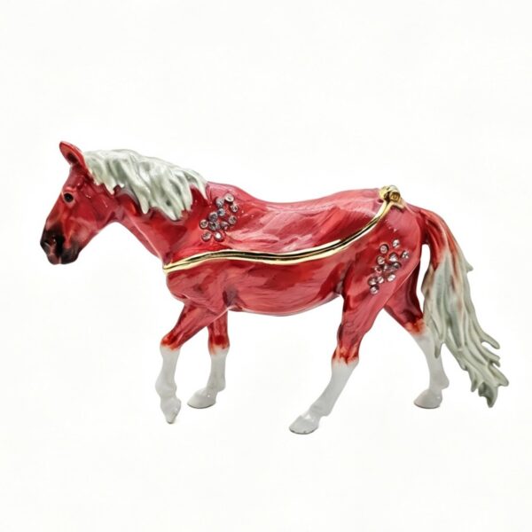 PB2618 Horse Trinket Box 12.5*2.5*7.3cm